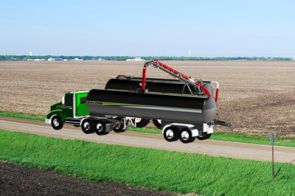 Semi-Tanker - NEW! The all new semi tanker from Balzer works in
conjunction with the ELIMINATOR boom tank, vacuum or slurry
tanks and frac tanks for direct injection for a complete,
system approach to manure hauling.